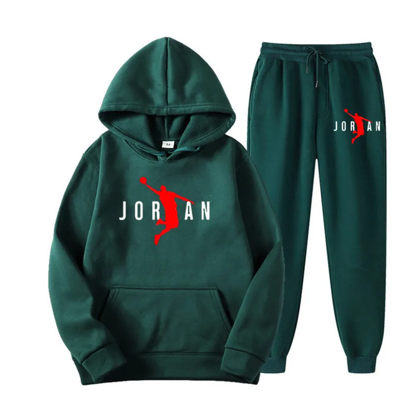 Jogger Sweatpants Men - Basic fleece hoodies en joggingbroek set