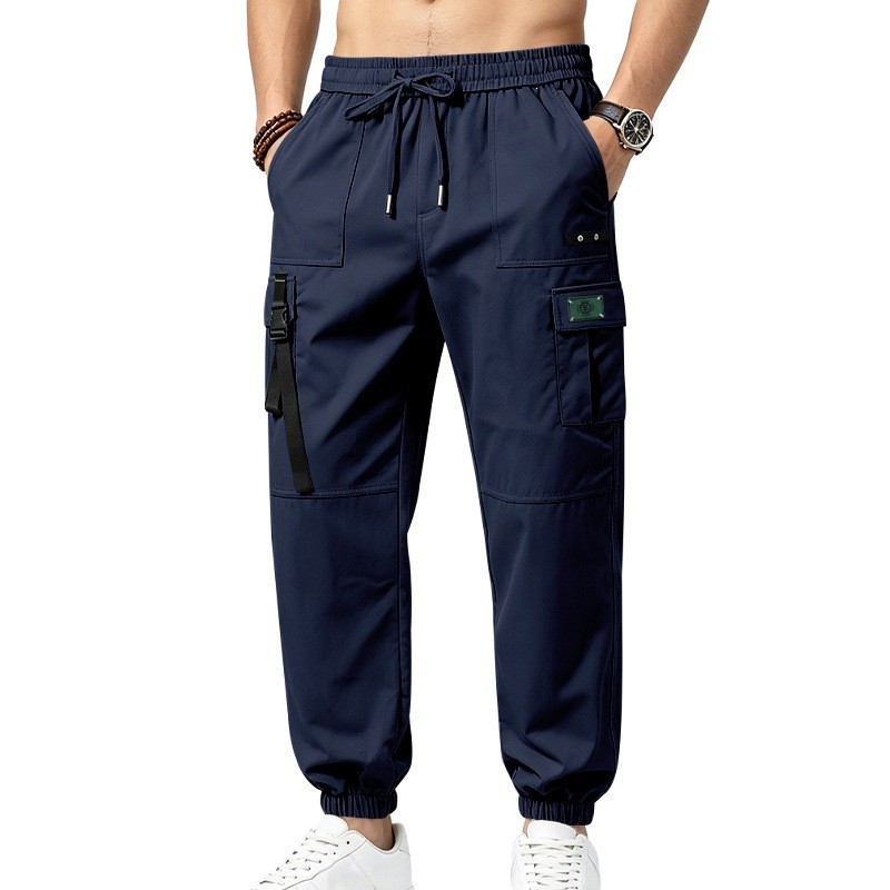 Mens Fashion Workwear - Nieuwe heren streetstyle werkbroek, met elastische