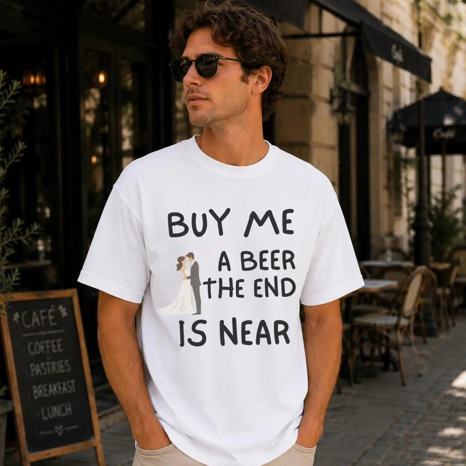 Men'S Fashion Near Me - Grappig vrijgezellen-T-shirt Koop me een biertje