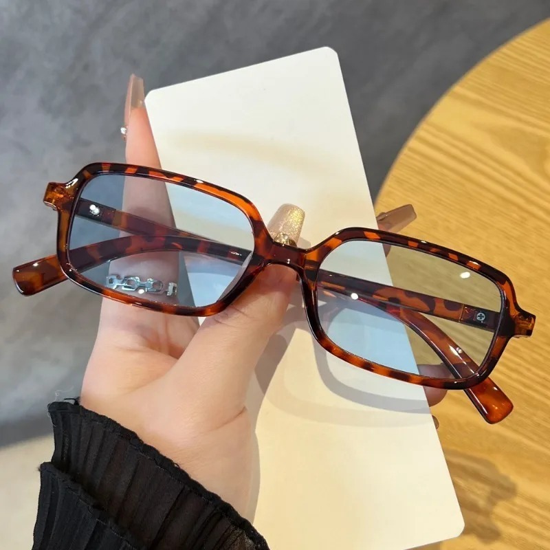 Men'S Fashion Old Money - Luxe rechthoekige zonnebril dames ovale vintage