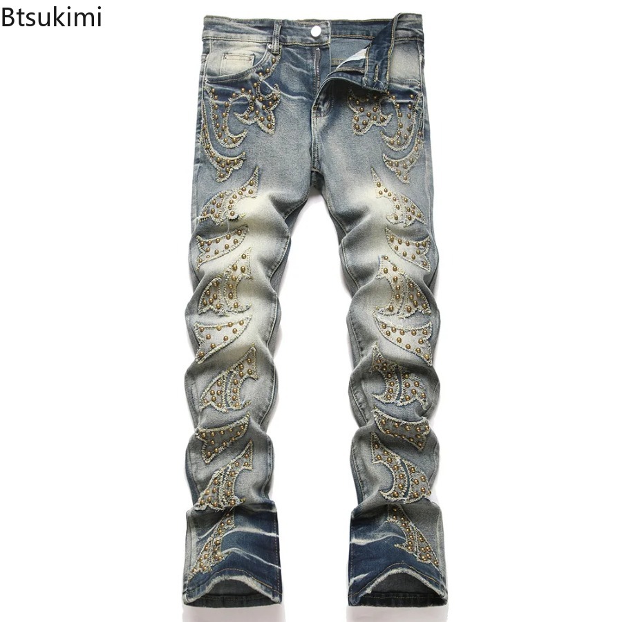 Men'S Fashion Jeans And Boots - 2026 Nieuwe Herenmode Slim Boot Cut