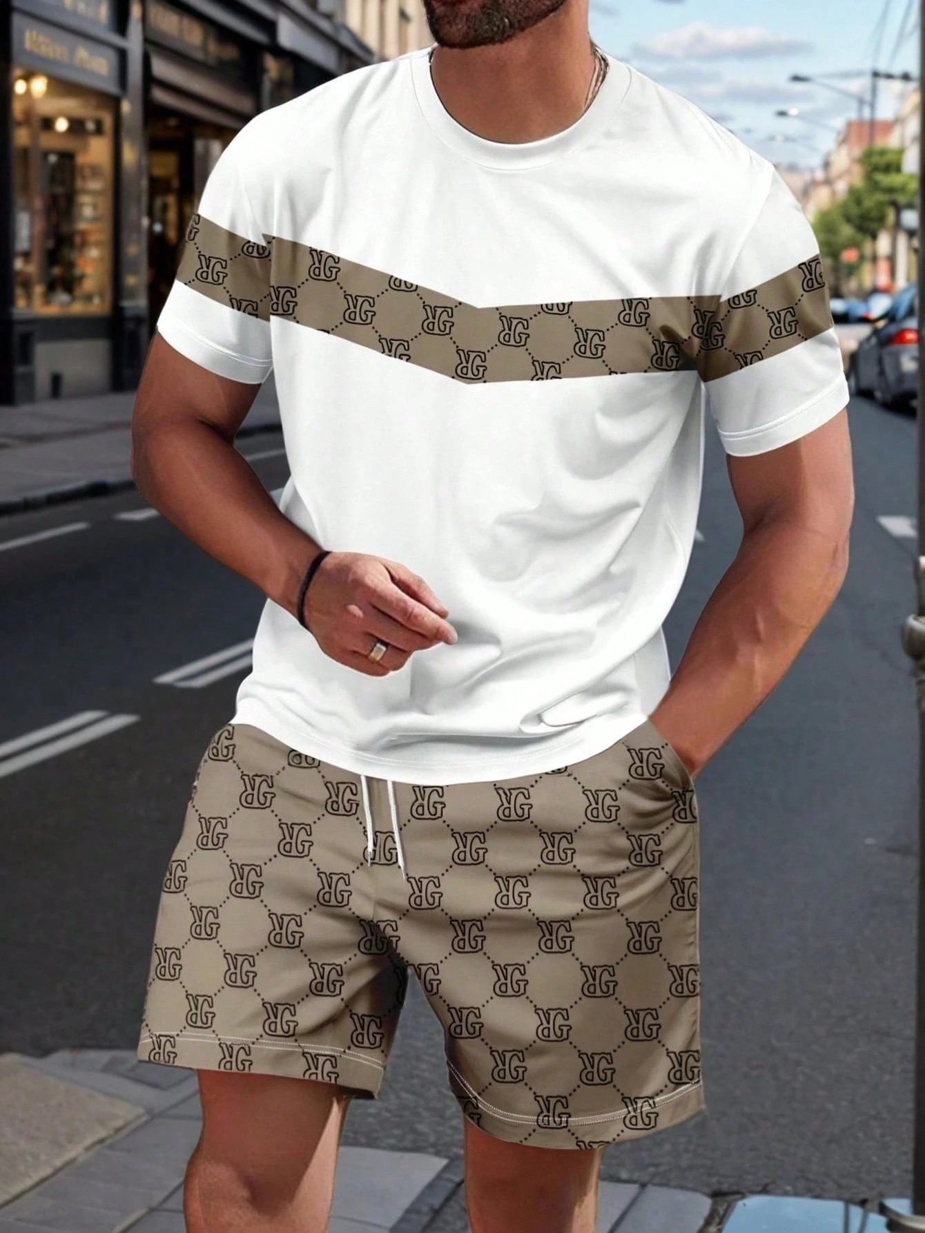 Mens Fashion Workwear - Zomerpak voor heren 2026 met 3D-geprint