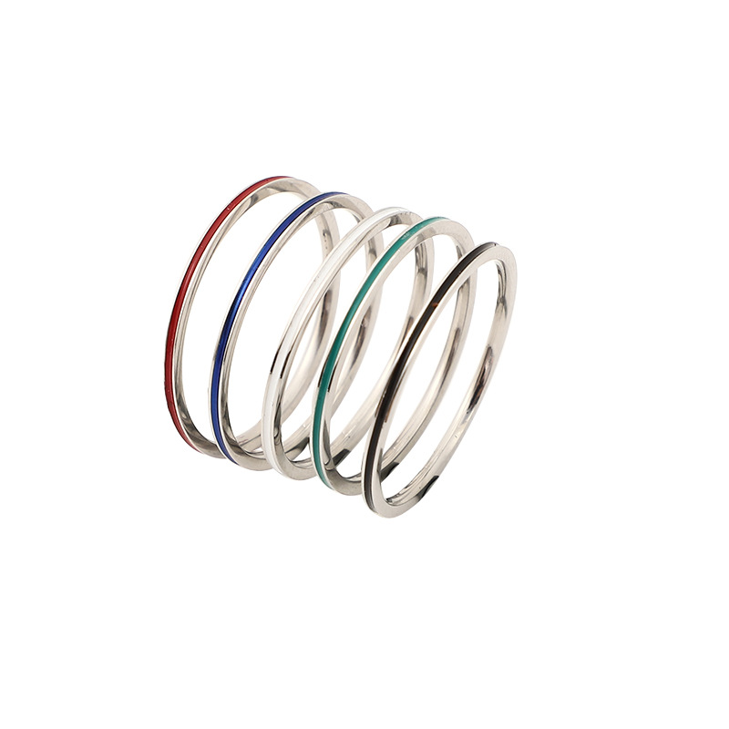 Men'S Fashion Today - Eenvoudige 1Mm Dunne Roestvrij Staal Paar