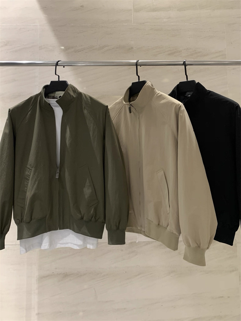 Harrington Jacket - Casual stijl Harrington-jas met opstaande kraag