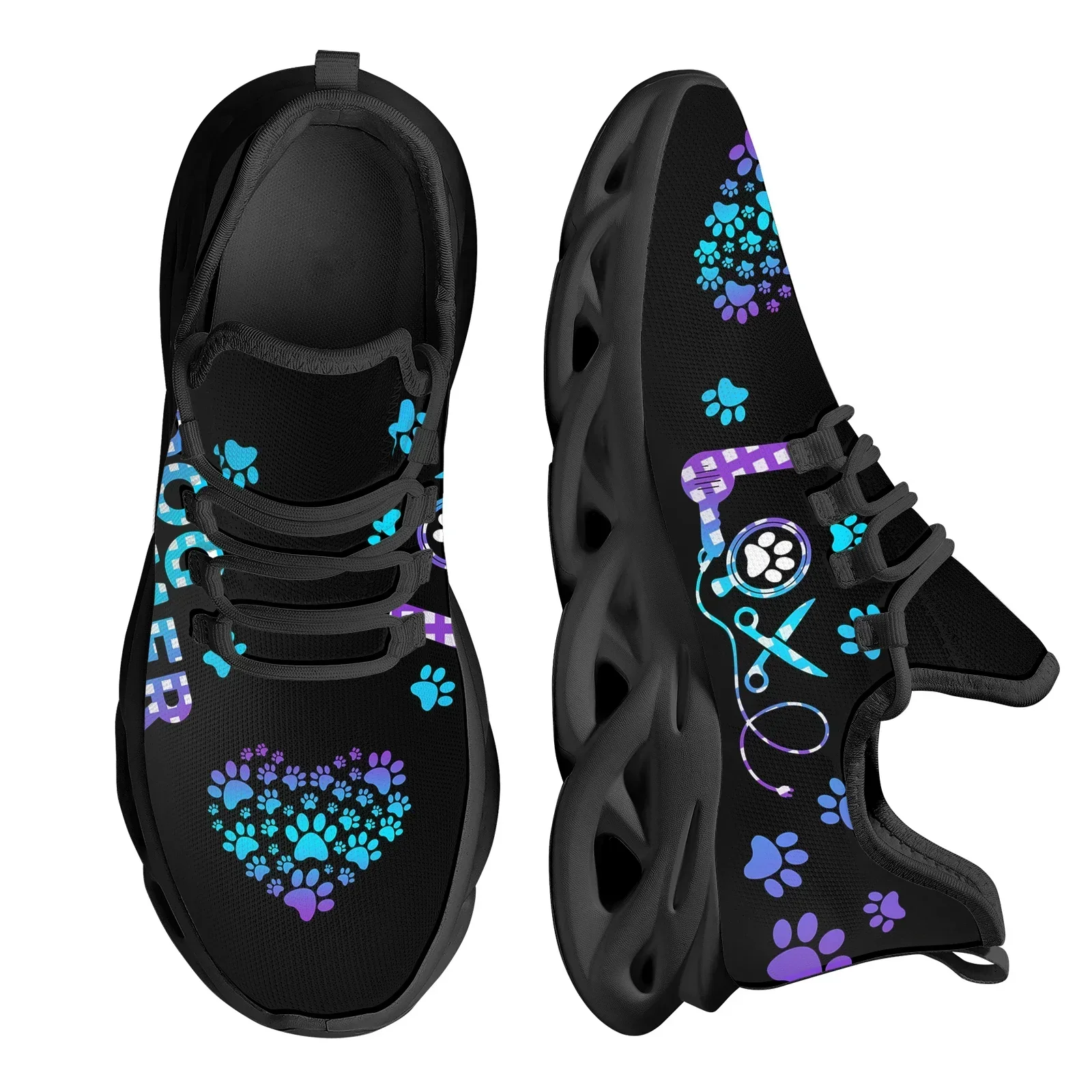 Mens Fashion Zapatos - Dog Groomer Design Dames Ademende Mesh