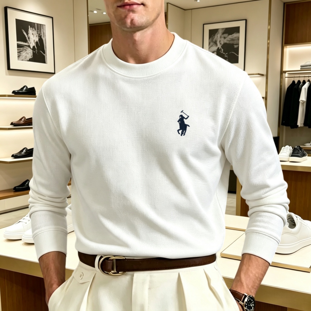 Fashion Mens Shirt - Zacht katoenen high-end merk heren T-shirt