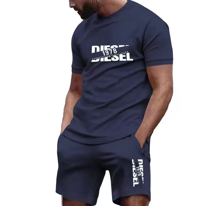 Queer Men'S Fashion - 2026 nieuwe zomer heren T-shirt+shorts set,