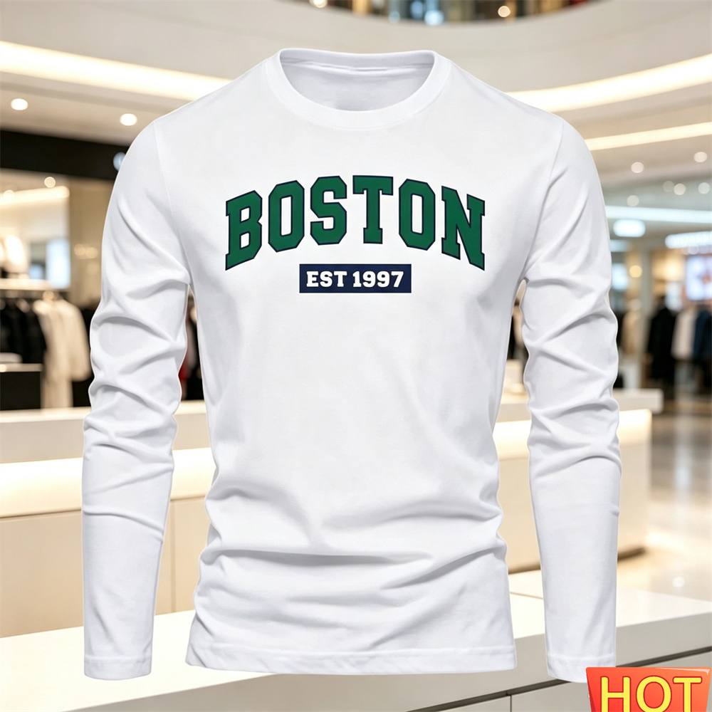 Queer Men'S Fashion - Herfst Zomer heren T-shirt met lange
