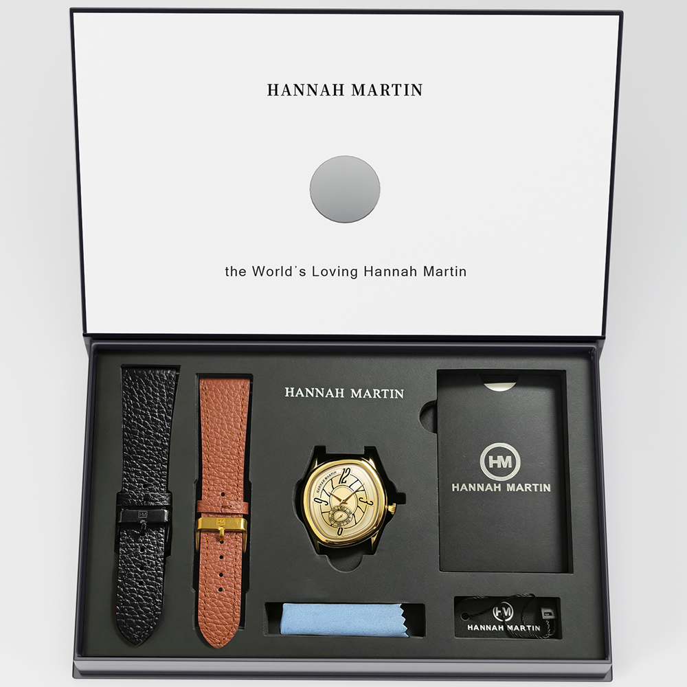 Men'S Fashion Box - HANNAH MARTIN High-end herenhorloge Creatief leer