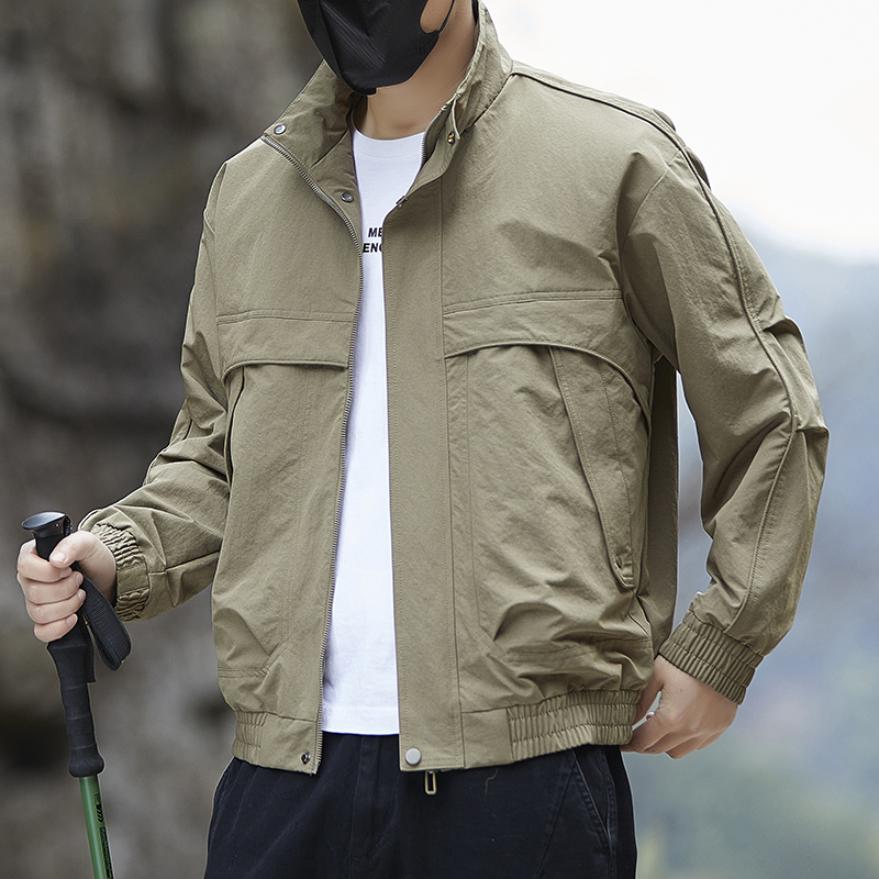 Harrington Jacket - Business Casual dun jack met opstaande