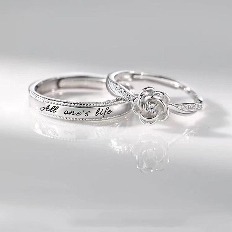Men'S Fashion Today - 2 stuks romantische zirkoon roos en