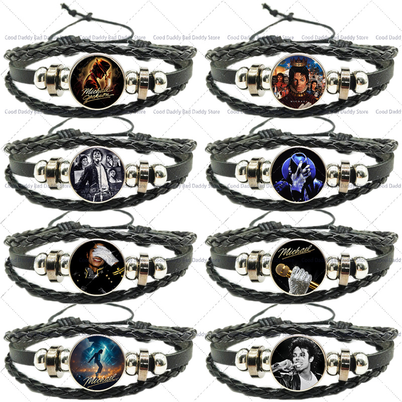 Mens Fashion Bracelet - Michael Jackson Weven Handtouw voor Mannen