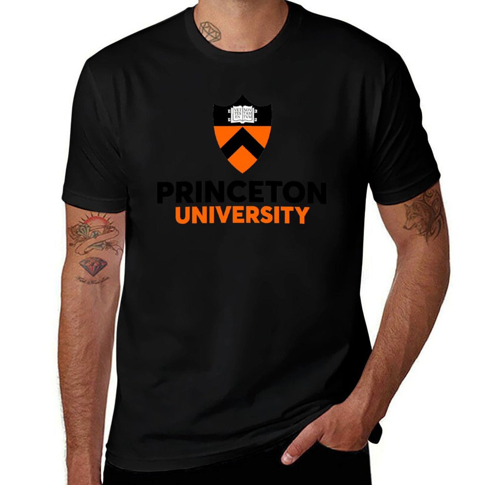 Men'S Fashion University - Princeton University T-shirt met modieuze print,