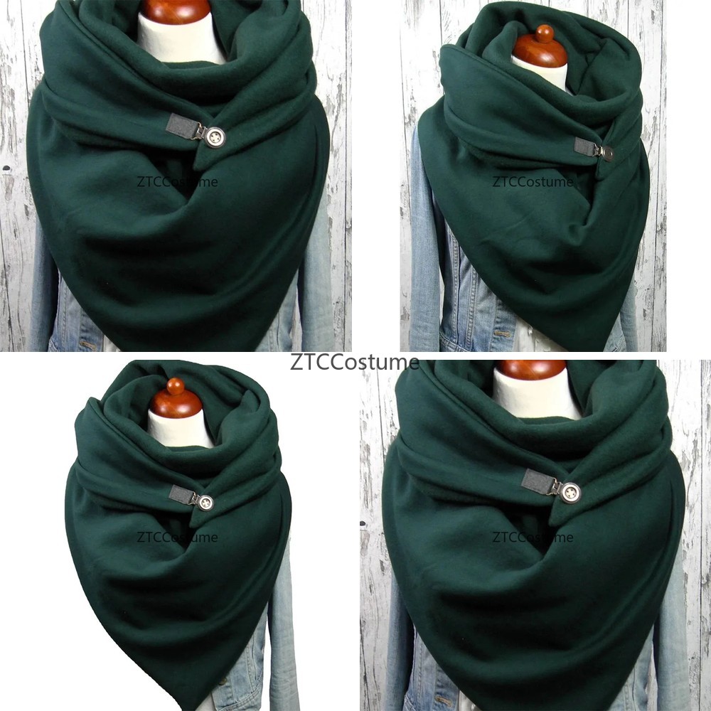 Mens Fashion Poncho - Cosplay unisex katoenen buissjaal wintermode poncho