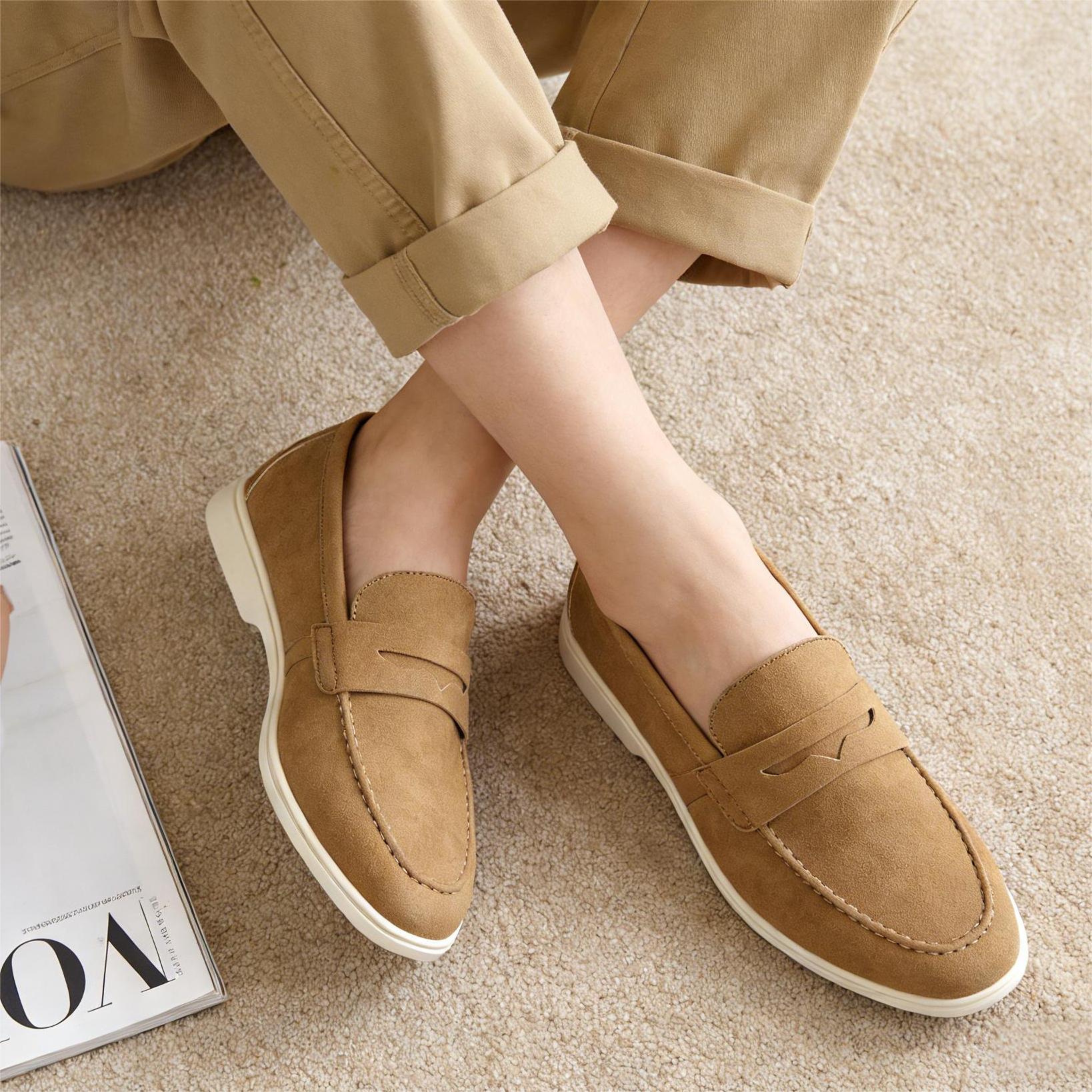 Mens Fashion Chinos - Ademende loafers voor heren, mode, zomer,