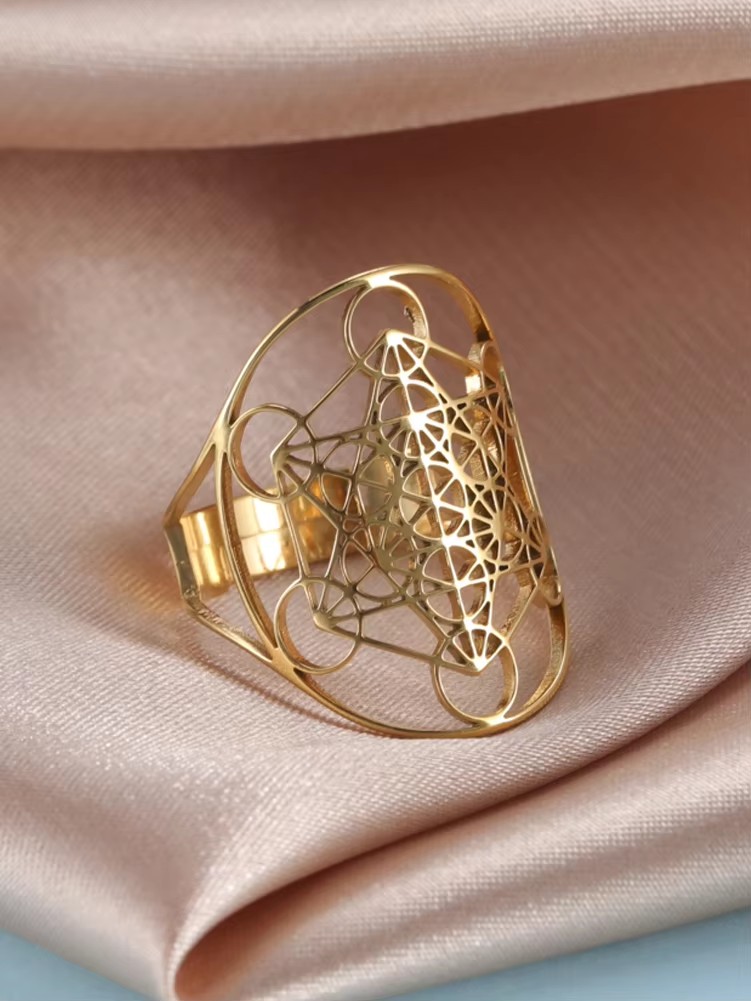 Men'S Fashion Today - Unift Heilige Geometrie Ring Metatron Kubus