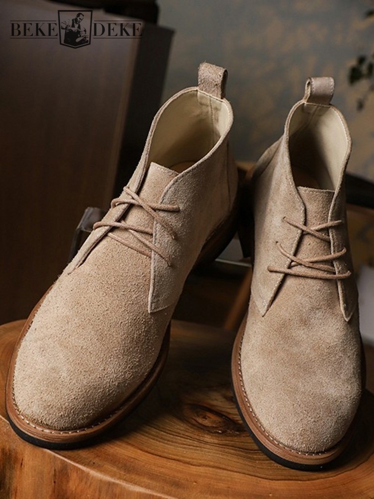 Mens Fashion Workwear - Mode Veelzijdige Mannelijke Veterschoenen Kleurblok Koe