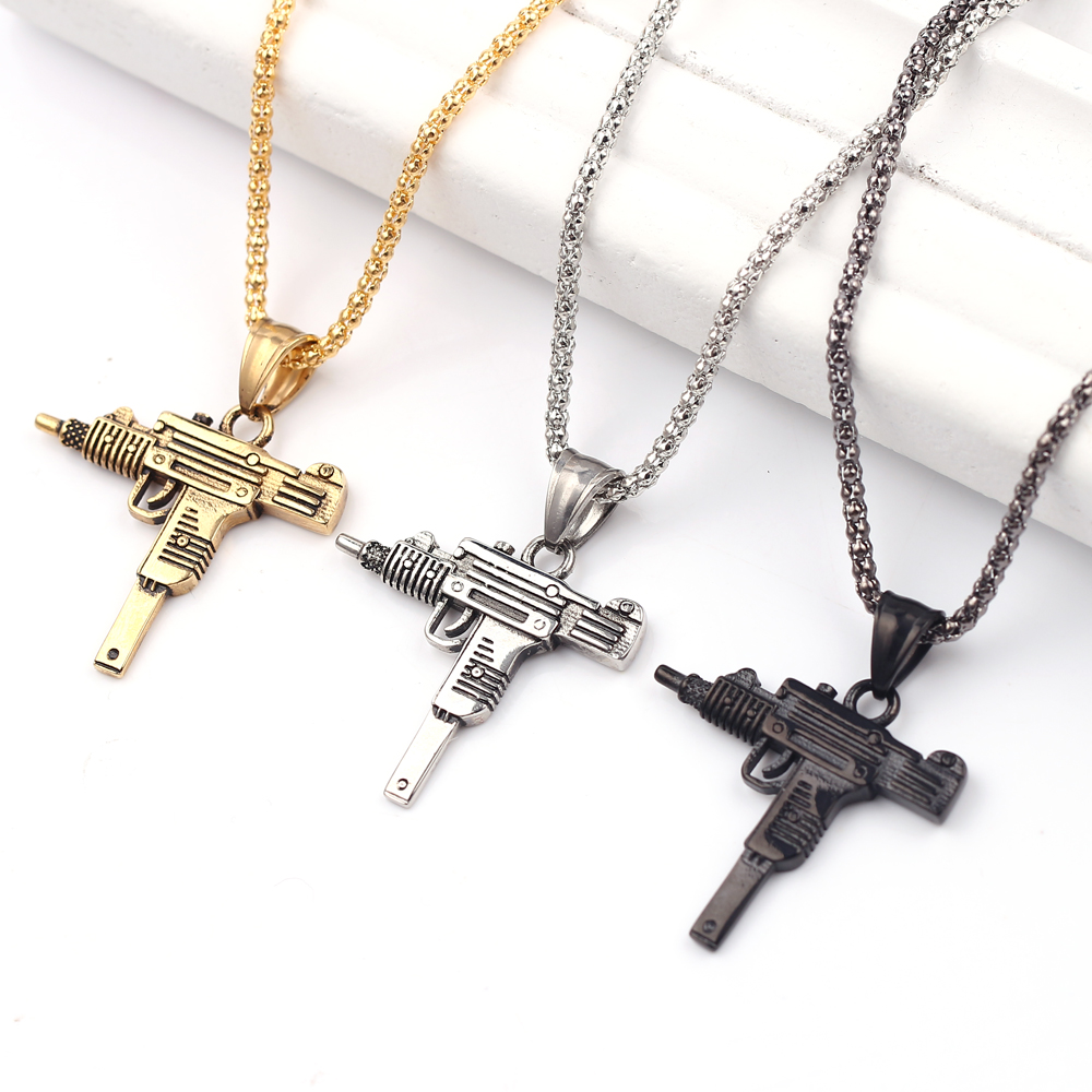 Punk Uzi pistool machinegeweer - Men'S Fashion Jewelry recensie en prijs