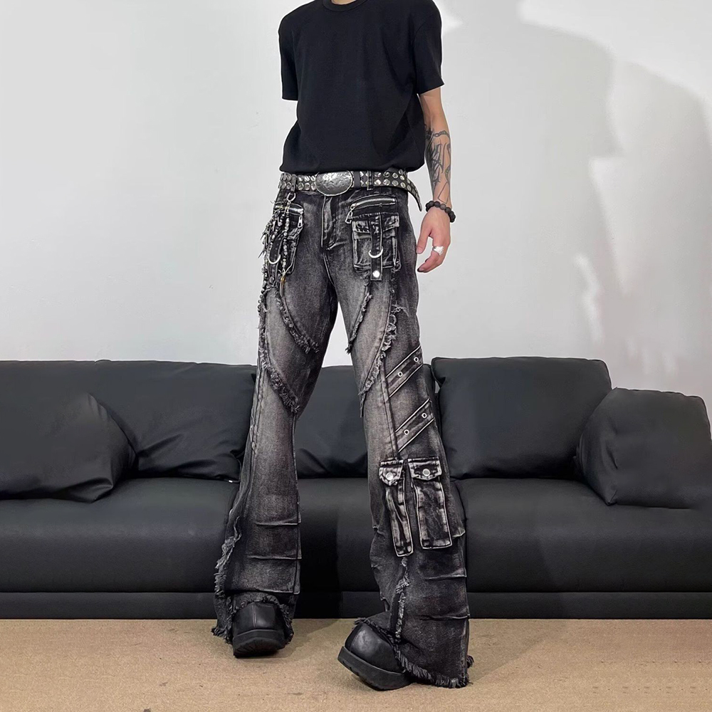 Heren Tassel Pocket Versierde  - Men'S Fashion Jeans And Boots recensie en prijs