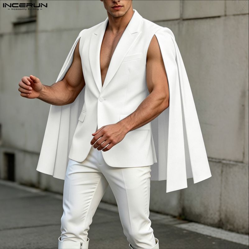 INCERUN mannen Onregelmatige B - Mens Fashion Poncho recensie en prijs