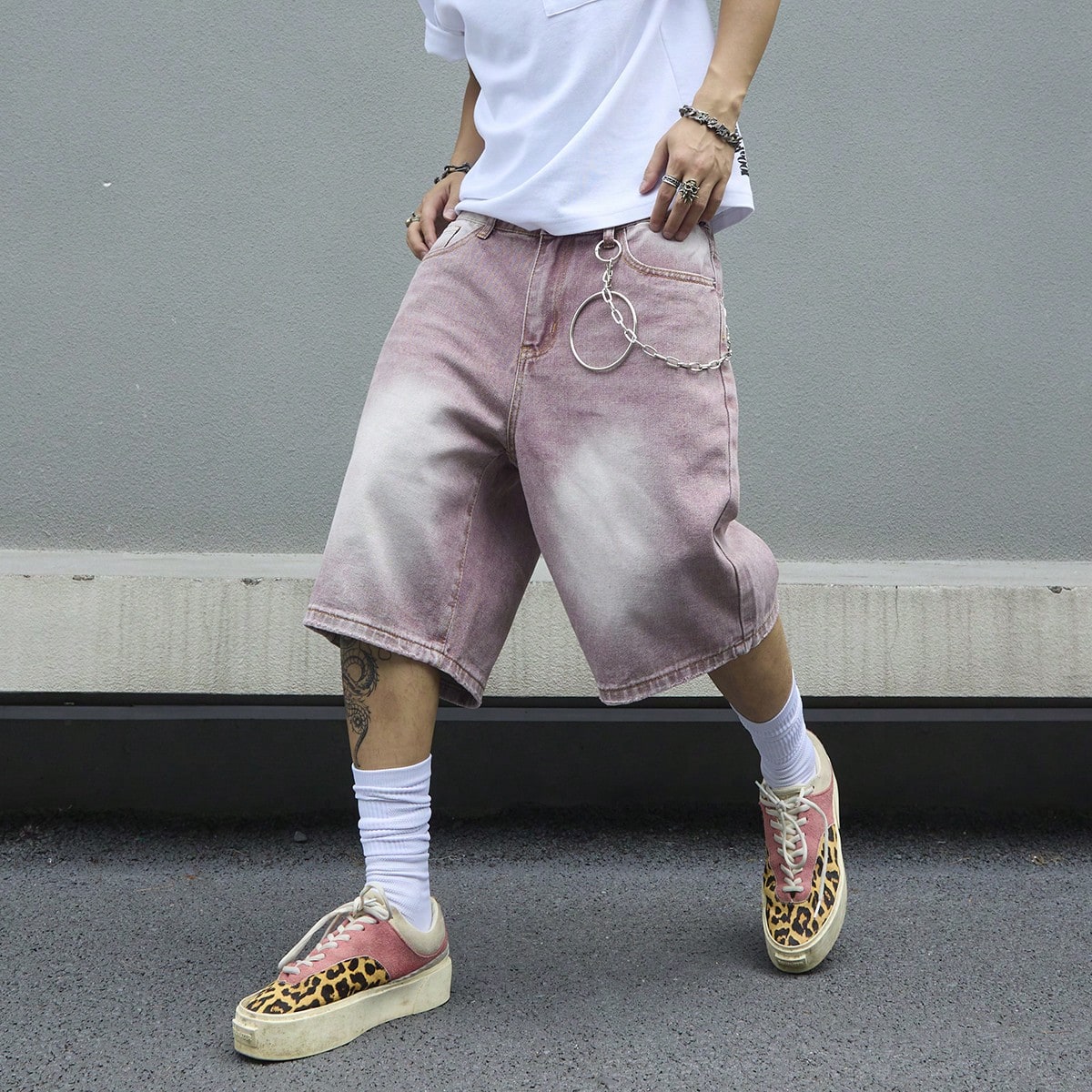 Roze denim shorts voor heren,  - Men'S Fashion Old Money recensie en prijs