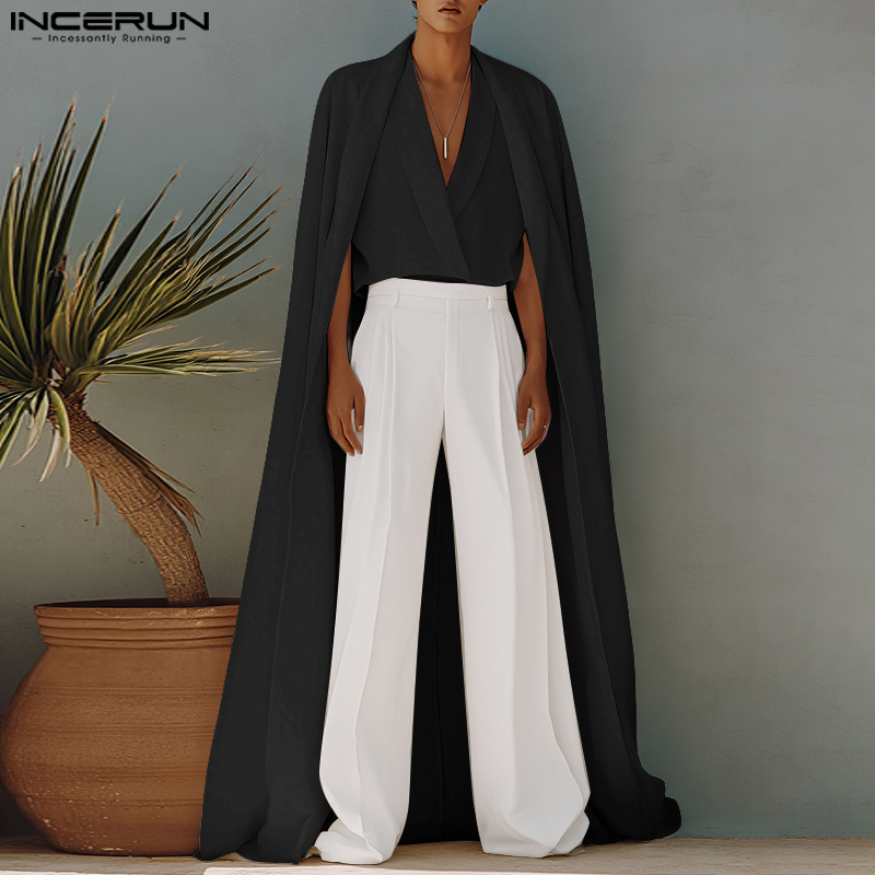 INCERUN Mannen Lange Stijl Shi - Mens Fashion Poncho recensie en prijs