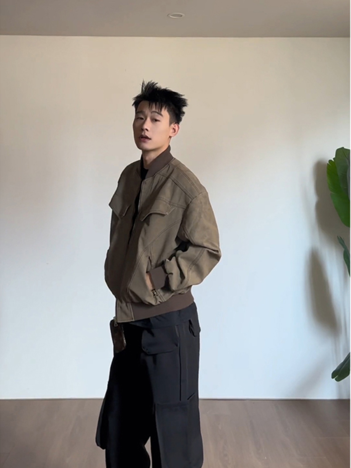 Vintage bruin kort honkbaljack - Harrington Jacket recensie en prijs