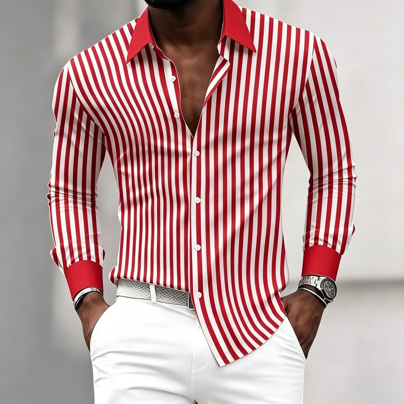 Heren overhemd met lange mouwe - Fashion Mens Shirt recensie en prijs